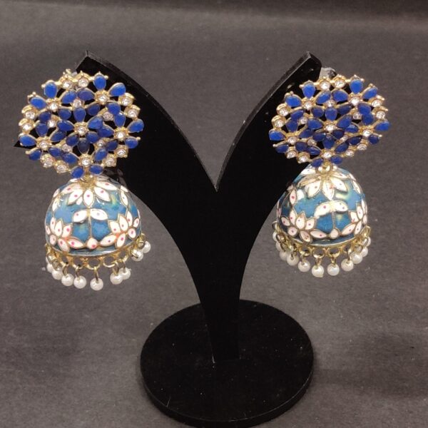 Trending Hand painted Meenakari Jhumka