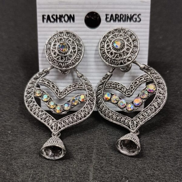 Classic Oxidized silver chanbali Dangle Earring
