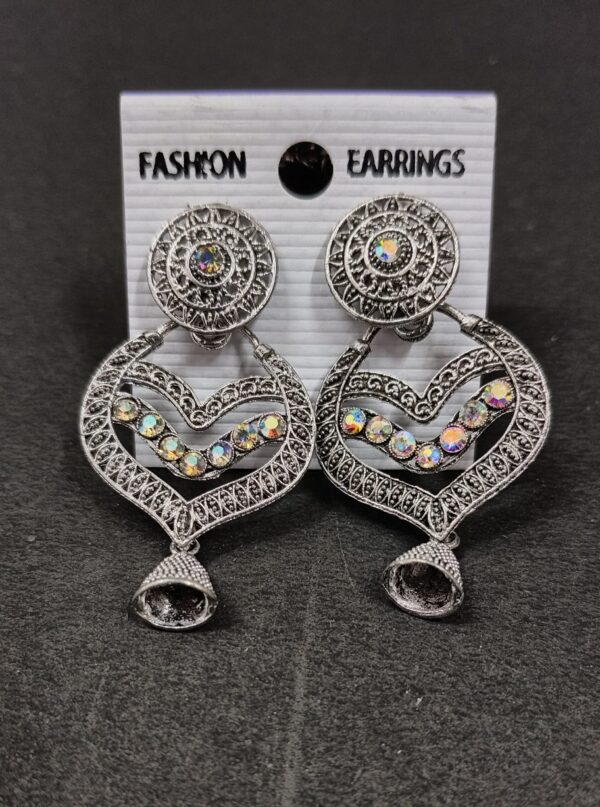 Classic Oxidized silver chanbali Dangle Earring