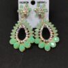 Fancy multi color stone drop earring