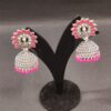 Trending Silver Jhumka with Pined beads