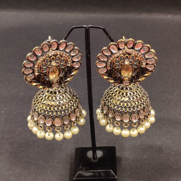 Trending Gold Oxidized Jhumka