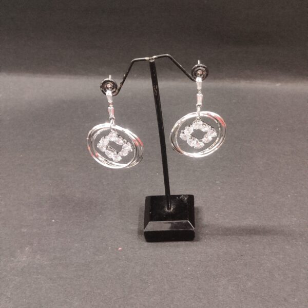 Trendy Silver Dangle earring