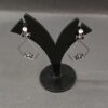 Trendy Silver Dangle hexagon earring