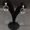 Trendy Silver minimalistic design earring